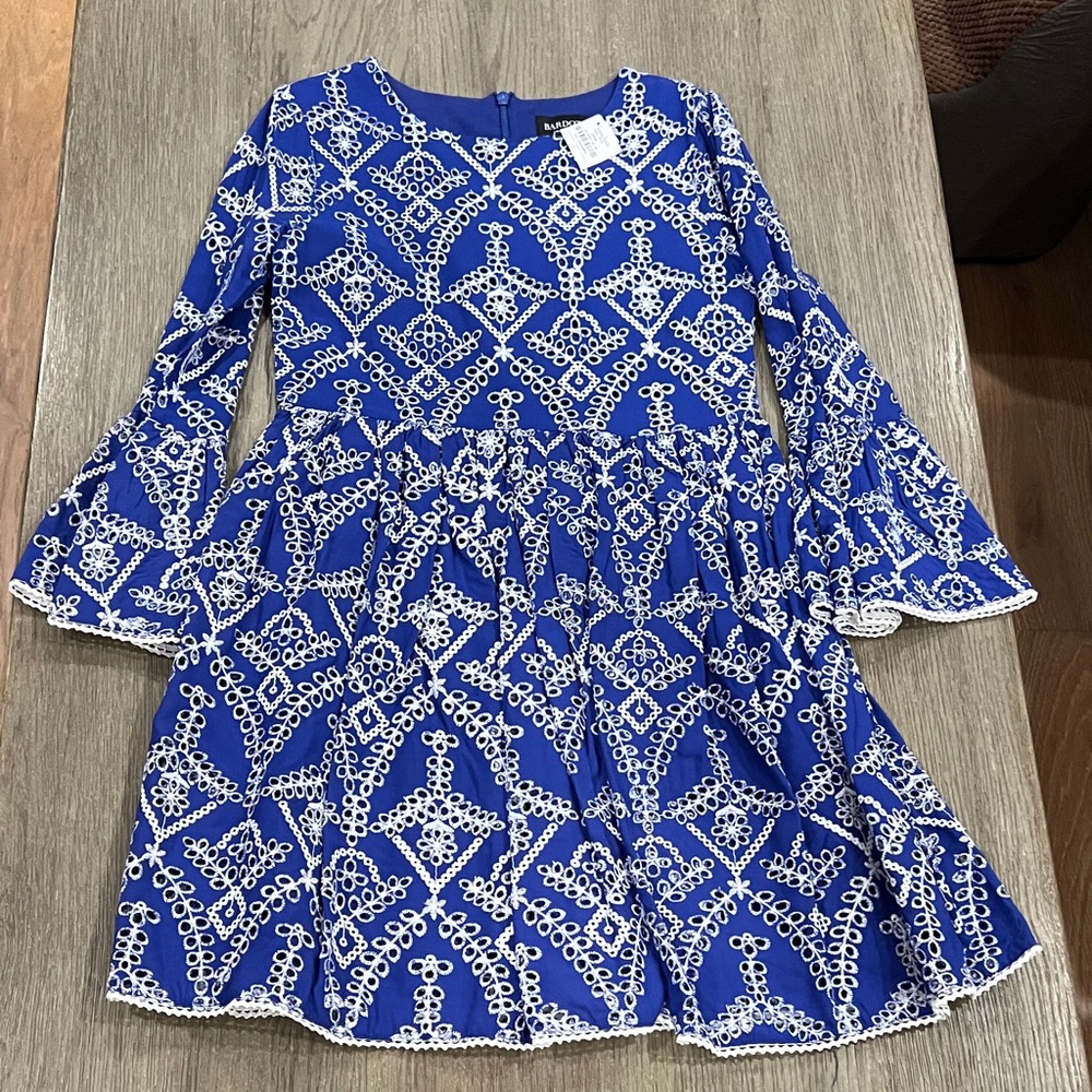 Bardot a Junior Blue and White Dress